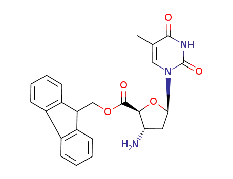 (2S,3S,5R)-3-Amino-5-(5-methyl-2,4-dioxo-3,4-dihydro-2H-pyrimidin-1-yl)-tetrahydro-furan-2-carboxylic acid 9H-fluoren-9-ylmethyl ester