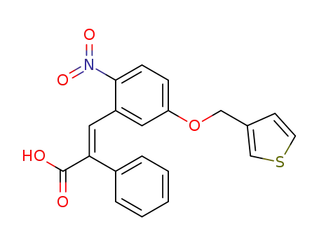 (E)-3-[2-Nitro-5-(thiophen-3-ylmethoxy)-phenyl]-2-phenyl-acrylic acid