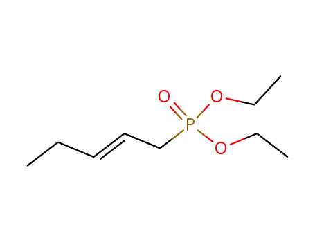 Molecular Structure of 51870-35-0 (Phosphonic acid, 2-pentenyl-, diethyl ester, (E)-)