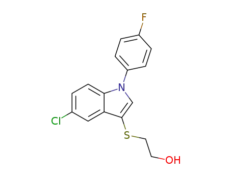2-[5-chloro-1-(4-fluorophenyl)-1H-indol-3-ylsulfanyl]ethanol