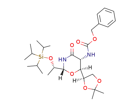 [(2R,5R,6S)-6-((R)-2,2-Dimethyl-[1,3]dioxolan-4-yl)-4-oxo-2-((S)-1-triisopropylsilanyloxy-ethyl)-[1,3]oxazinan-5-yl]-carbamic acid benzyl ester