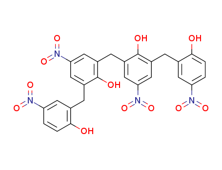 Molecular Structure of 59920-13-7 (Phenol, 2,2'-methylenebis[6-[(2-hydroxy-5-nitrophenyl)methyl]-4-nitro-)