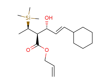 (E)-(2S,3R)-5-Cyclohexyl-3-hydroxy-2-((R)-1-trimethylsilanyl-ethyl)-pent-4-enoic acid allyl ester
