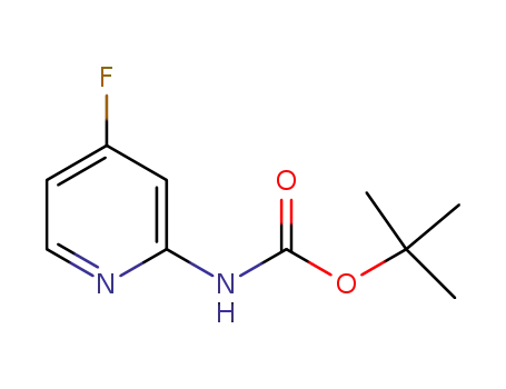 Molecular Structure of 1237535-76-0 (tert-butyl 4-fluoropyridin-2-ylcarbamate)