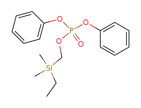 Phosphoric acid, (ethyldimethylsilyl)methyl diphenyl ester