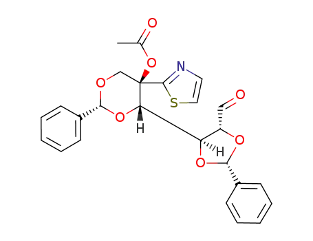 Acetic acid (2R,4S,5R)-4-((2R,4S,5R)-5-formyl-2-phenyl-[1,3]dioxolan-4-yl)-2-phenyl-5-thiazol-2-yl-[1,3]dioxan-5-yl ester
