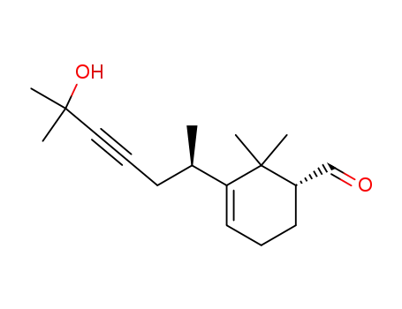 (R)-3-((R)-5-Hydroxy-1,5-dimethyl-hex-3-ynyl)-2,2-dimethyl-cyclohex-3-enecarbaldehyde