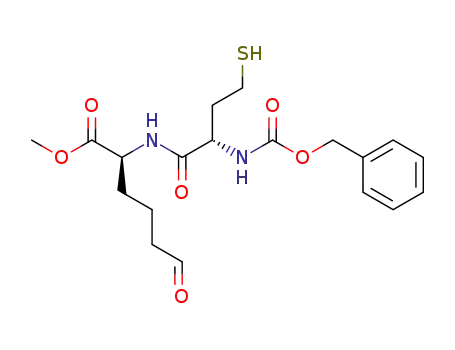 (S)-2-((S)-2-Benzyloxycarbonylamino-4-mercapto-butyrylamino)-6-oxo-hexanoic acid methyl ester