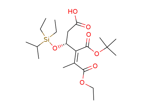 (Z)-(R)-3-tert-Butoxycarbonyl-4-(diethyl-isopropyl-silanyloxy)-2-methyl-hex-2-enedioic acid 1-ethyl ester