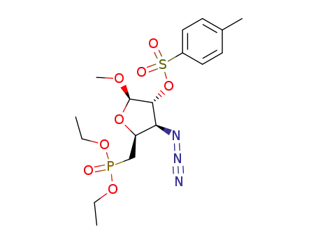 methyl 3-azido-3,5-dideoxy-5-C-diethoxyphosphinyl-2-O-tosyl-β-D-xylofuranoside