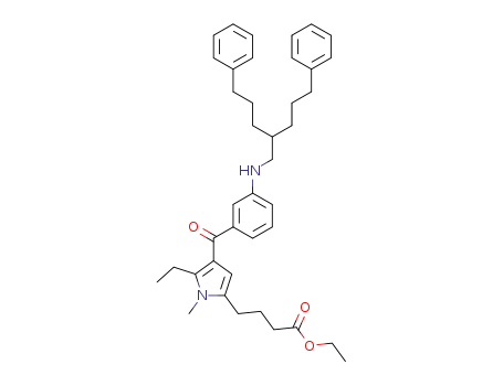 4-(5-Ethyl-1-methyl-4-{3-[5-phenyl-2-(3-phenyl-propyl)-pentylamino]-benzoyl}-1H-pyrrol-2-yl)-butyric acid ethyl ester