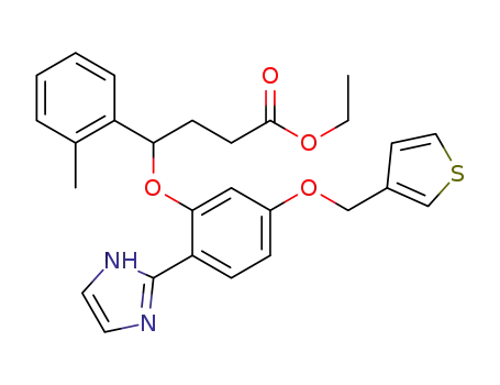 4-[2-(1H-Imidazol-2-yl)-5-(thiophen-3-ylmethoxy)-phenoxy]-4-o-tolyl-butyric acid ethyl ester