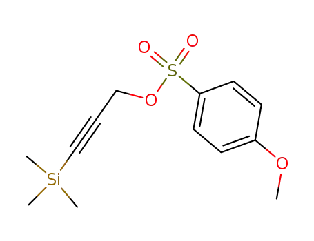 Molecular Structure of 220905-98-6 (4-methoxy-benzenesulfonic acid 3-trimethylsilanyl-prop-2-ynyl ester)