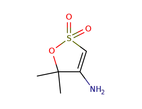 5H-1,2-Oxathiol-4-amine,  5,5-dimethyl-,  2,2-dioxide