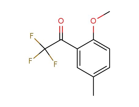 Molecular Structure of 180311-39-1 (Ethanone, 2,2,2-trifluoro-1-(2-methoxy-5-methylphenyl)- (9CI))