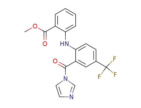 2-[2-(Imidazole-1-carbonyl)-4-trifluoromethyl-phenylamino]-benzoic acid methyl ester