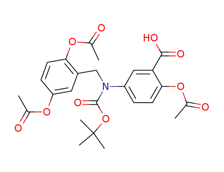2-Acetoxy-5-[tert-butoxycarbonyl-(2,5-diacetoxy-benzyl)-amino]-benzoic acid