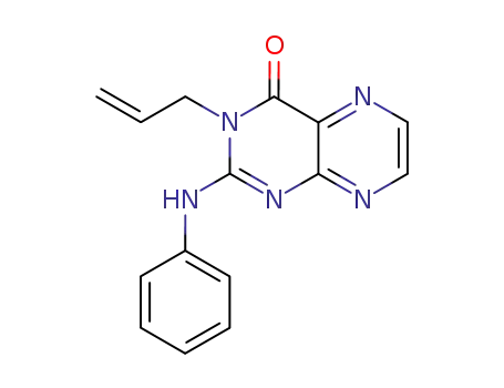 Molecular Structure of 157731-15-2 (3-Allyl-2-phenylamino-3H-pteridin-4-one)
