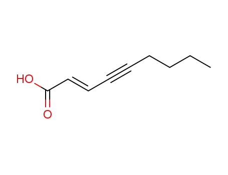 Molecular Structure of 74177-08-5 (2-Nonen-4-ynoic acid, (E)-)