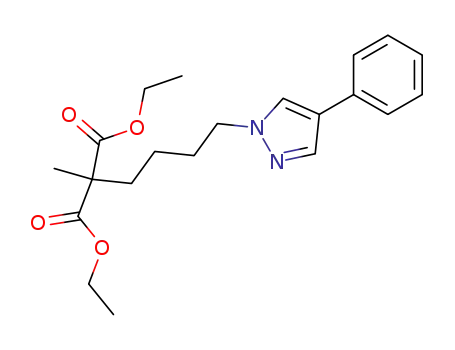 2-Methyl-2-[4-(4-phenyl-pyrazol-1-yl)-butyl]-malonic acid diethyl ester