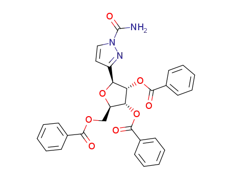 3-(2,3,5-tri-O-benzoyl-β-D-ribofuranosyl)pyrazole-1-carboxamide