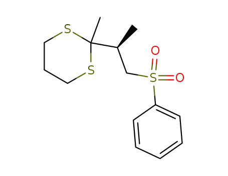 (S)-2-methyl-2-<1-methyl-2-(phenylsulfonyl)ethyl>-1,3-dithiane