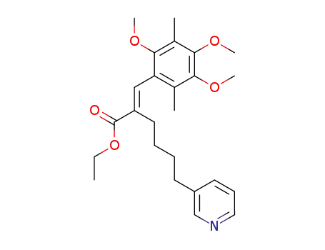 6-Pyridin-3-yl-2-[1-(2,4,5-trimethoxy-3,6-dimethyl-phenyl)-meth-(E)-ylidene]-hexanoic acid ethyl ester