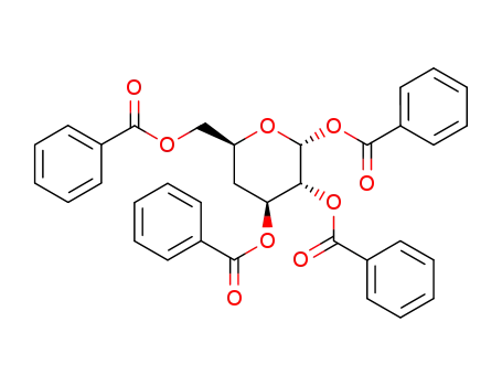 1,2,3,6-tetra-O-benzoyl-4-deoxy-α-D-xylo-hexopyranose