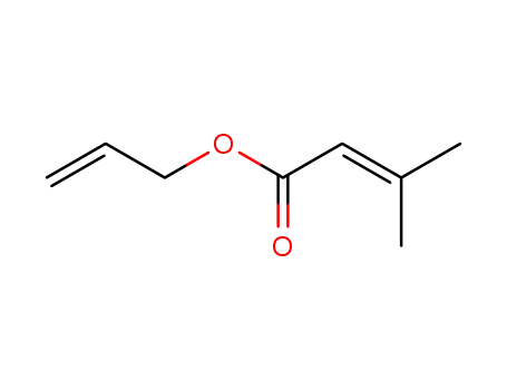 Molecular Structure of 51552-26-2 (2-Butenoic acid, 3-methyl-, 2-propenyl ester)
