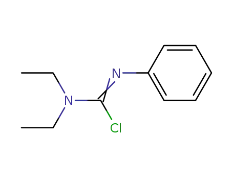 Molecular Structure of 15932-19-1 (Carbamimidic chloride, N,N-diethyl-N'-phenyl-)