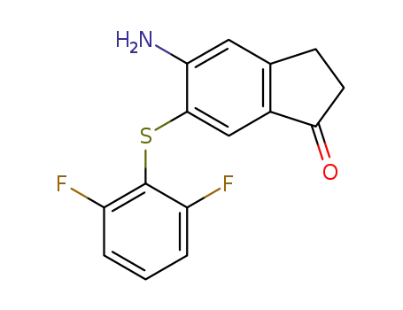 5-Amino-6-(2,6-difluoro-phenylsulfanyl)-indan-1-one