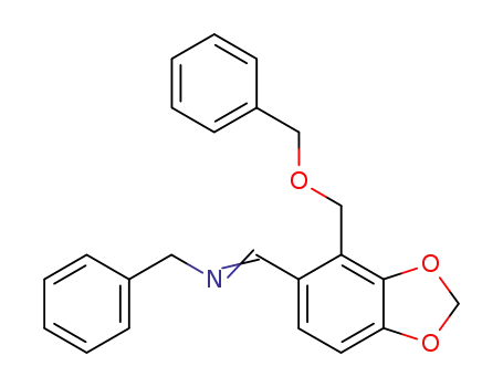 Benzyl-[1-(4-benzyloxymethyl-benzo[1,3]dioxol-5-yl)-meth-(E)-ylidene]-amine