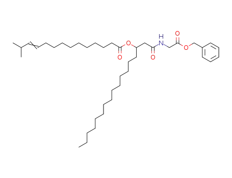 11-Tetradecenoic acid, 13-methyl-,
1-[2-oxo-2-[[2-oxo-2-(phenylmethoxy)ethyl]amino]ethyl]pentadecyl ester
