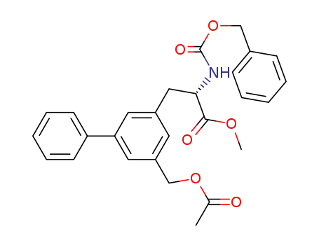 (S)-3-(5-Acetoxymethyl-biphenyl-3-yl)-2-benzyloxycarbonylamino-propionic acid methyl ester