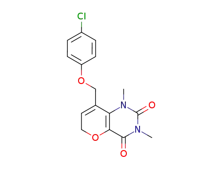 8-(4-Chloro-phenoxymethyl)-1,3-dimethyl-1H,6H-pyrano[3,2-d]pyrimidine-2,4-dione