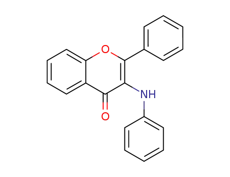 Molecular Structure of 208931-89-9 (4H-1-Benzopyran-4-one,2-phenyl-3-(phenylamino)-(9CI))