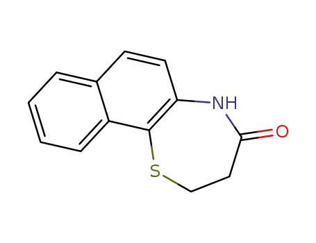 Molecular Structure of 120425-79-8 (Naphtho[1,2-b][1,4]thiazepin-4(5H)-one, 2,3-dihydro-)