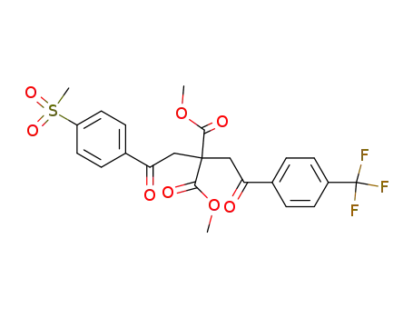 2-[2-(4-Methanesulfonyl-phenyl)-2-oxo-ethyl]-2-[2-oxo-2-(4-trifluoromethyl-phenyl)-ethyl]-malonic acid dimethyl ester