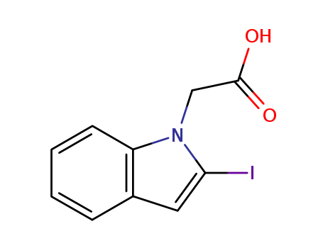 1H-Indole-1-acetic acid, 2-iodo-