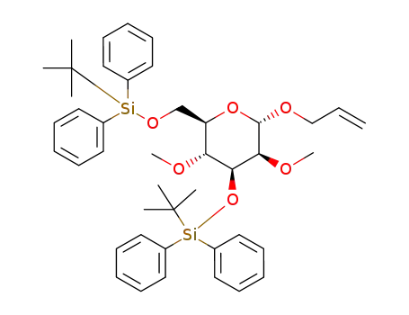 (2S,3S,4S,5R,6R)-2-Allyloxy-4-(tert-butyl-diphenyl-silanyloxy)-6-(tert-butyl-diphenyl-silanyloxymethyl)-3,5-dimethoxy-tetrahydro-pyran