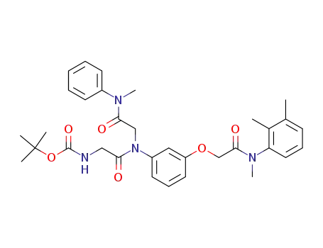 N-methyl-N-(2,3-dimethylphenyl)-2-(3-{N-[2-(N-tert-butoxycarbonylamino)acetyl]-N-(N-methyl-N-phenylcarbamoylmethyl)amino}phenoxy)acetamide