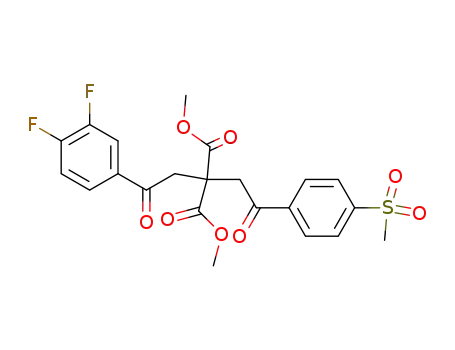 2-[2-(3,4-Difluoro-phenyl)-2-oxo-ethyl]-2-[2-(4-methanesulfonyl-phenyl)-2-oxo-ethyl]-malonic acid dimethyl ester