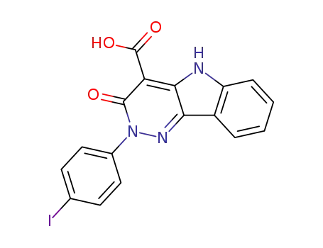 2-(4-Iodo-phenyl)-3-oxo-3,5-dihydro-2H-pyridazino[4,3-b]indole-4-carboxylic acid