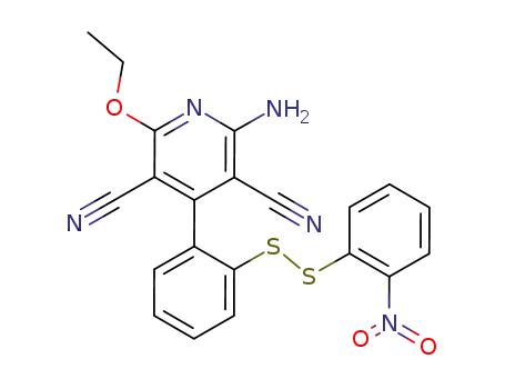 2-Amino-6-ethoxy-4-[2-(2-nitro-phenyldisulfanyl)-phenyl]-pyridine-3,5-dicarbonitrile