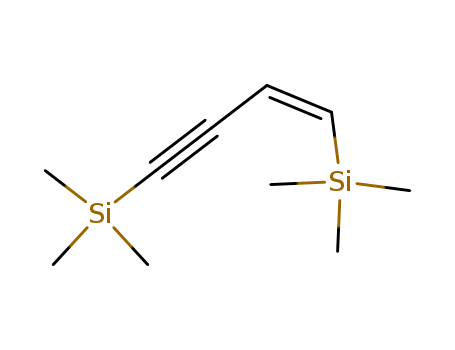 Molecular Structure of 133746-26-6 (Silane, 1-buten-3-yne-1,4-diylbis[trimethyl-, (Z)-)