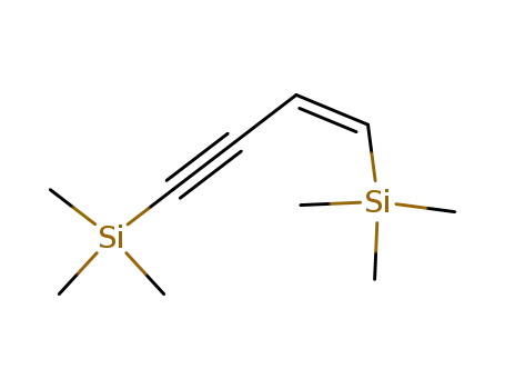 Molecular Structure of 133746-26-6 (Silane, 1-buten-3-yne-1,4-diylbis[trimethyl-, (Z)-)