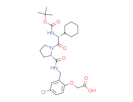 [2-({[(S)-1-((R)-2-tert-Butoxycarbonylamino-2-cyclohexyl-acetyl)-pyrrolidine-2-carbonyl]-amino}-methyl)-4-chloro-phenoxy]-acetic acid
