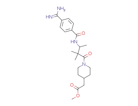 {1-[3-(4-Carbamimidoyl-benzoylamino)-2,2-dimethyl-butyryl]-piperidin-4-yl}-acetic acid methyl ester