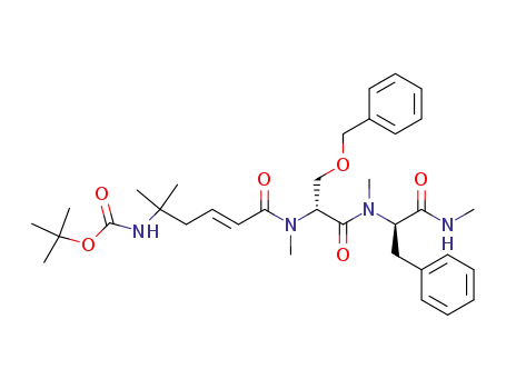 [(E)-4-({(R)-2-Benzyloxy-1-[methyl-((R)-1-methylcarbamoyl-2-phenyl-ethyl)-carbamoyl]-ethyl}-methyl-carbamoyl)-1,1-dimethyl-but-3-enyl]-carbamic acid tert-butyl ester