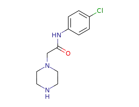 Molecular Structure of 54257-79-3 (N-(4-CHLORO-PHENYL)-2-PIPERAZIN-1-YL-ACETAMIDE)